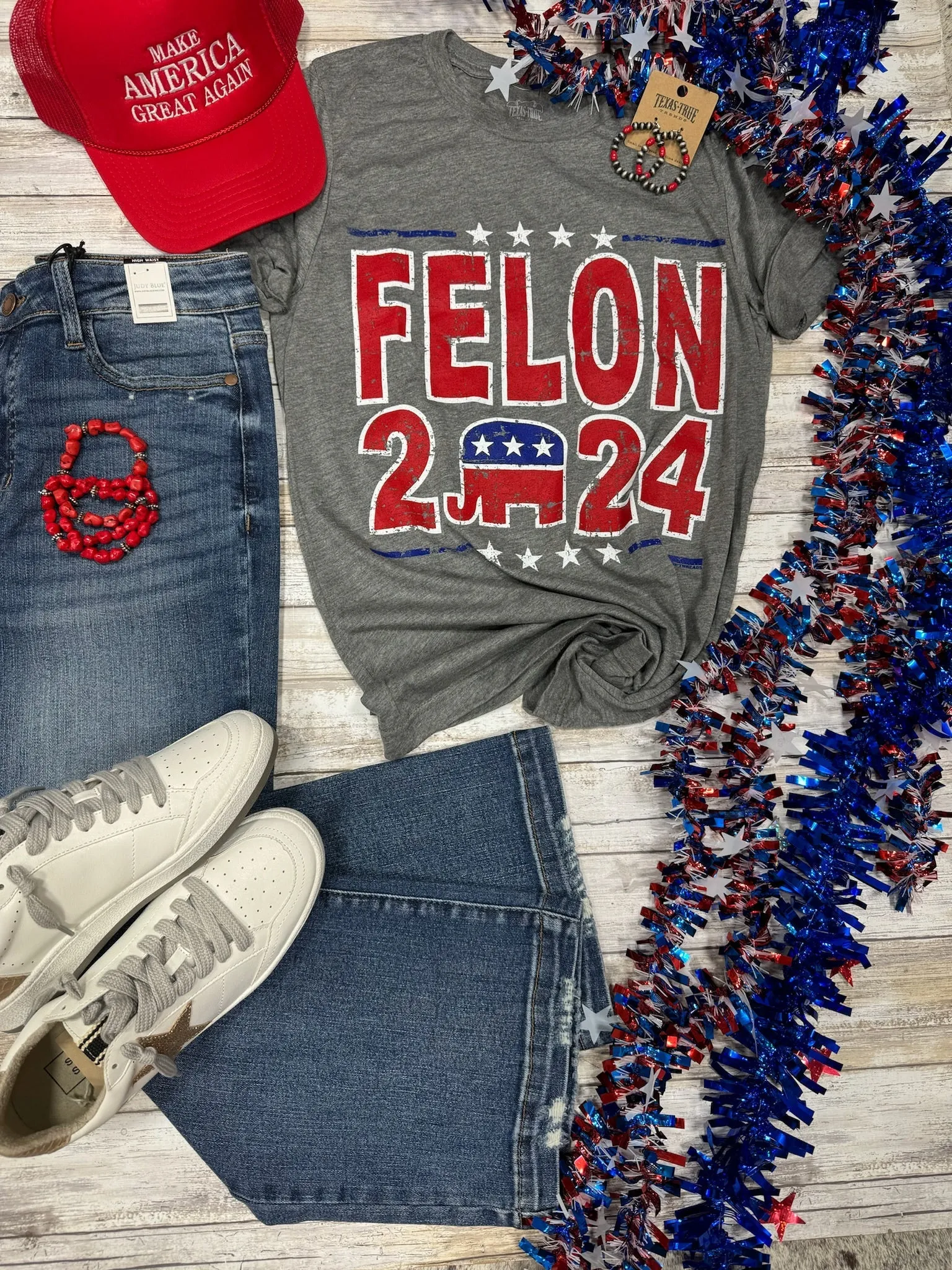 Felon 2024 Tee sold by The Dogwood Boutique product image thumbnail 5