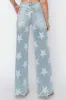 RISEN Full Size Raw Hem Star Wide Leg Jeans sold by The Dogwood Boutique
