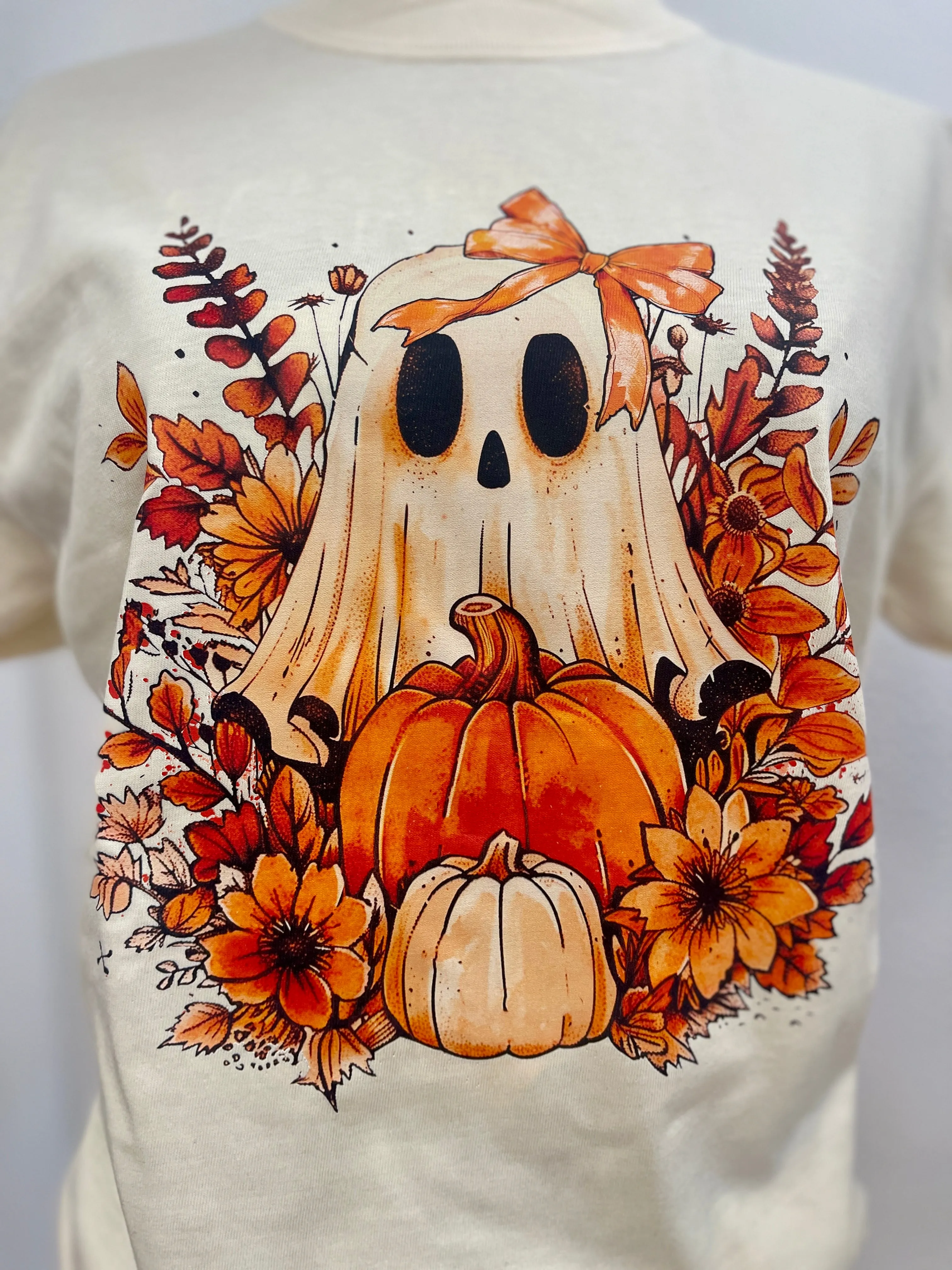 Fall Ghost CC Tee sold by The Dogwood Boutique