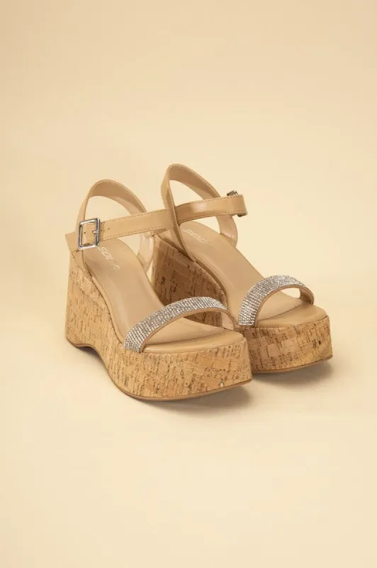 FRAYA-S Rhinestone Strap Sandals sold by The Dogwood Boutique