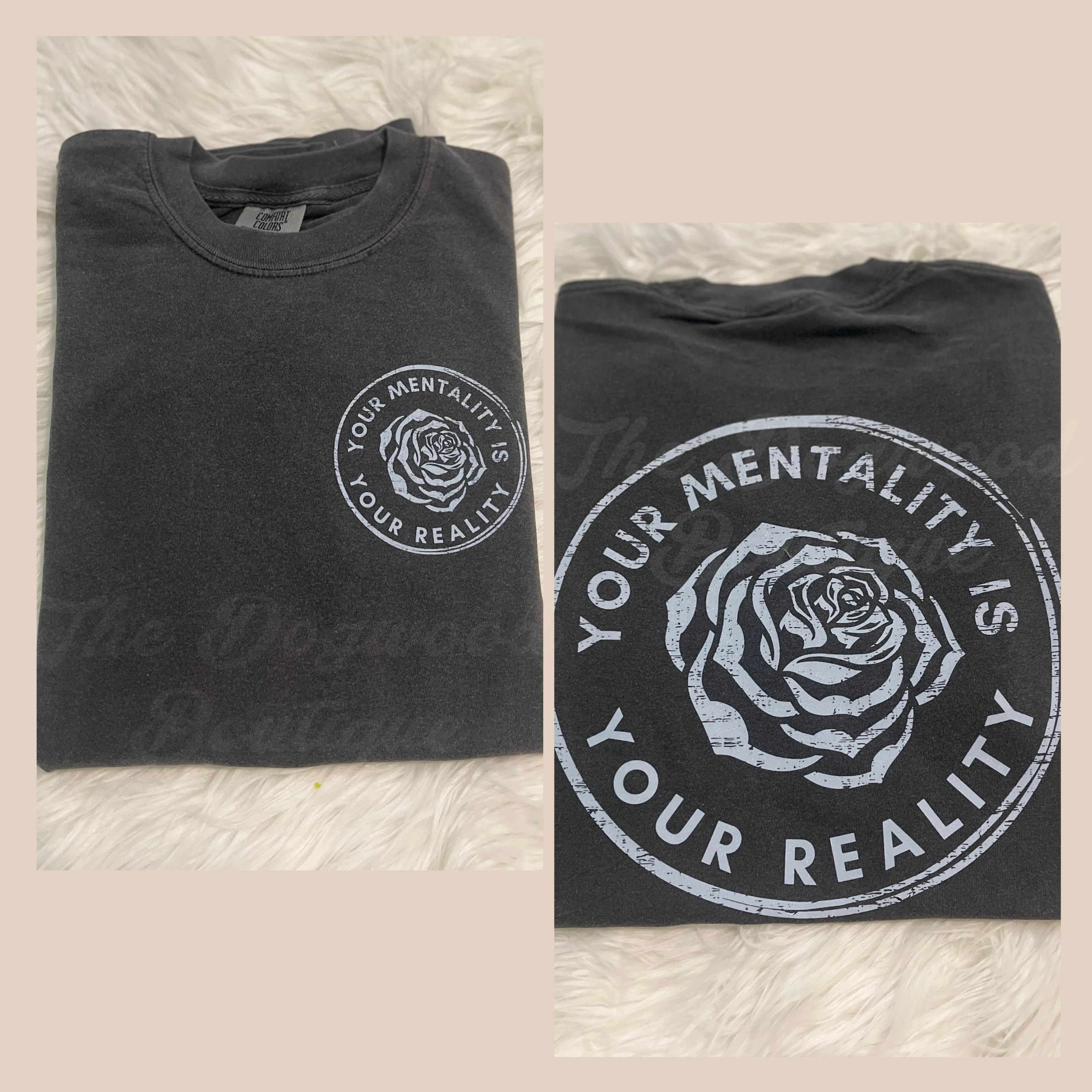 Your Mentality is Your Reality Tee sold by The Dogwood Boutique