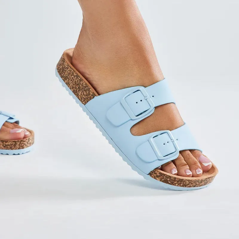 Blue Double Buckle Sandals sold by The Dogwood Boutique product image thumbnail 2