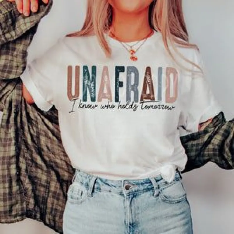 Unafraid Tee sold by The Dogwood Boutique