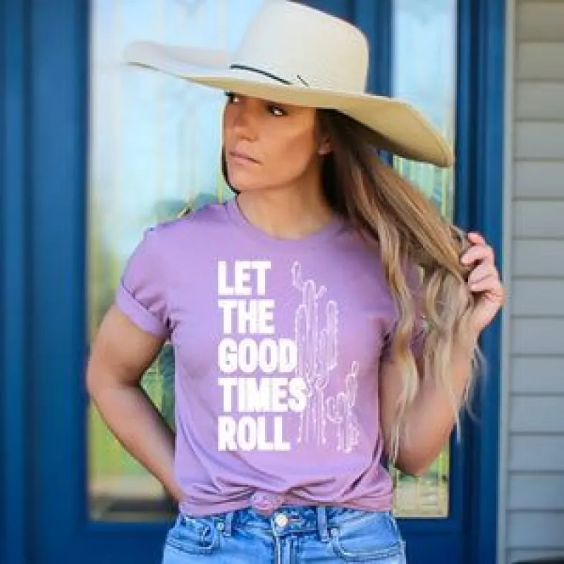 Let the Good Times Roll Tee sold by The Dogwood Boutique