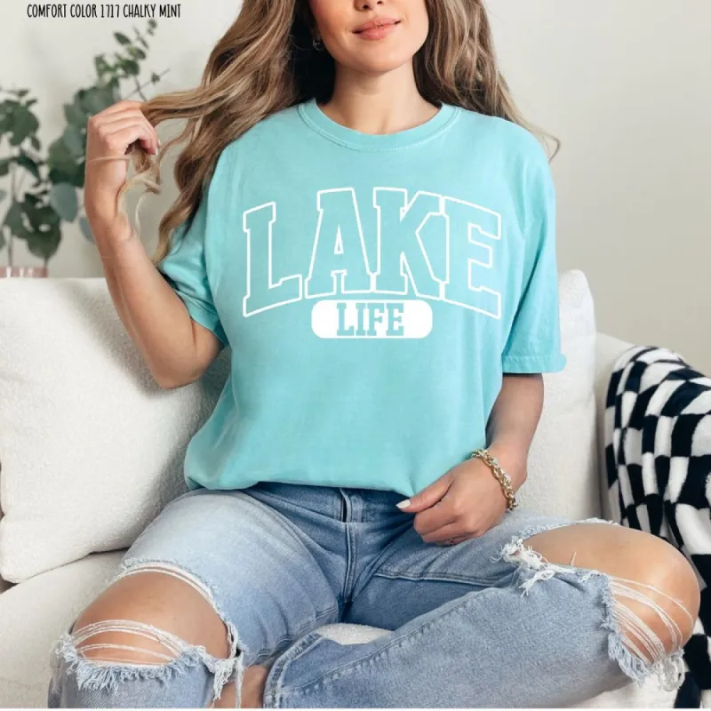 Lake Life Tee sold by The Dogwood Boutique