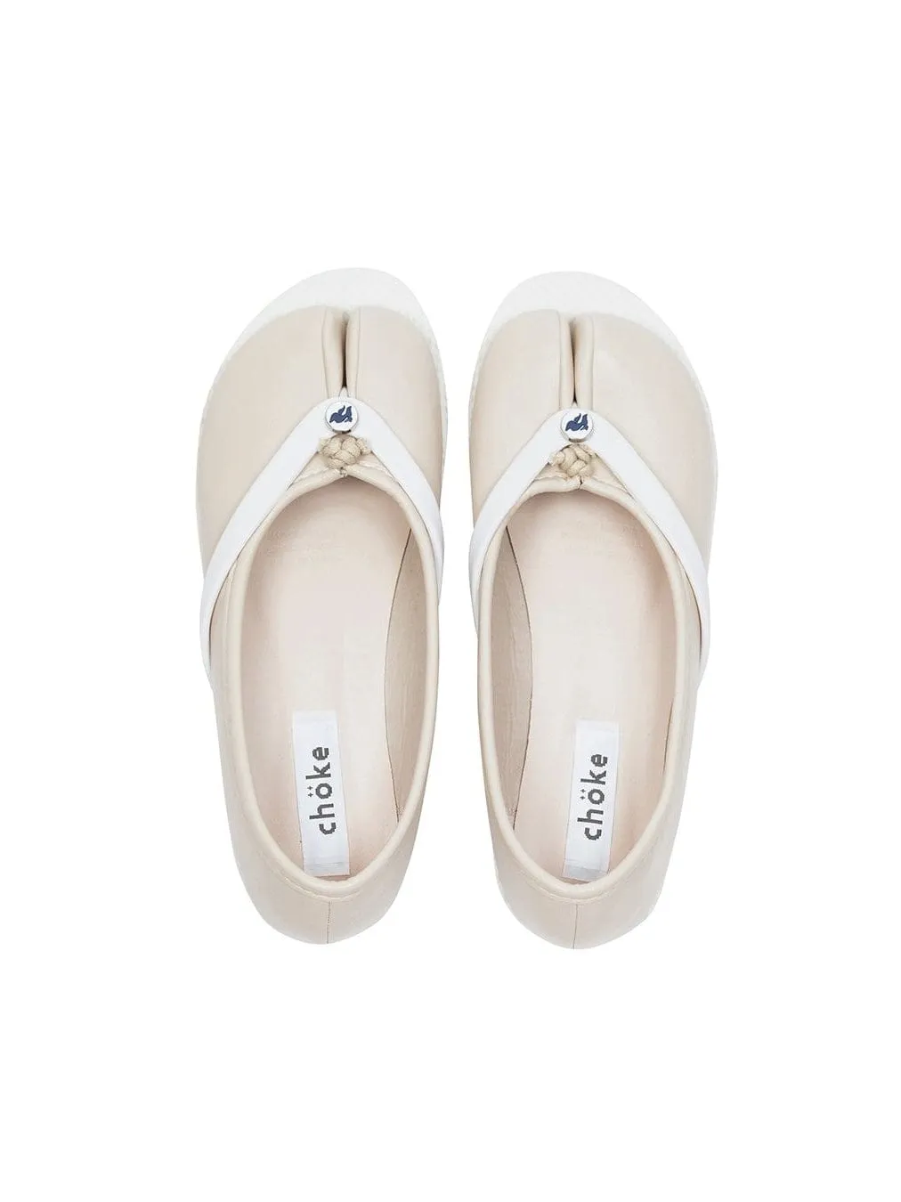 chöke Tabi Sandals in white sold by APOC product image thumbnail 3