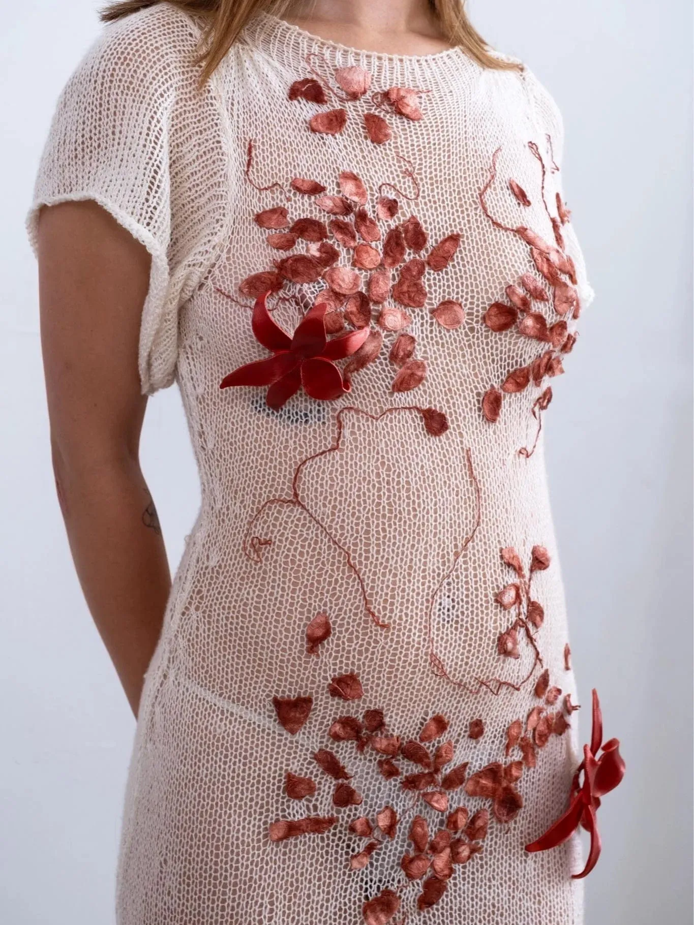 Fortune Silk Cocoon Sheer Wedding Maxi Dress sold by APOC product image thumbnail 2