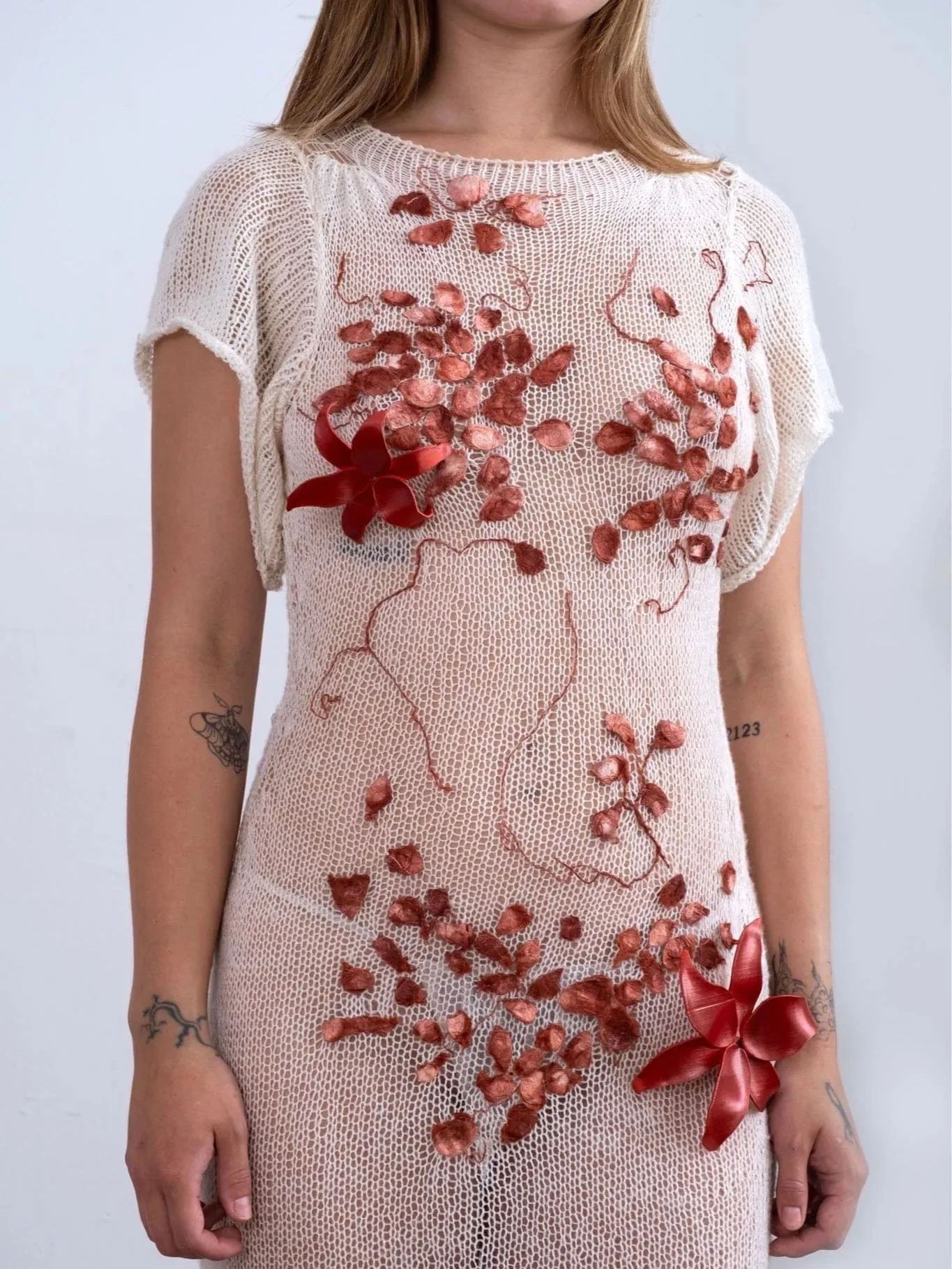 Fortune Silk Cocoon Sheer Wedding Maxi Dress sold by APOC product image thumbnail 5