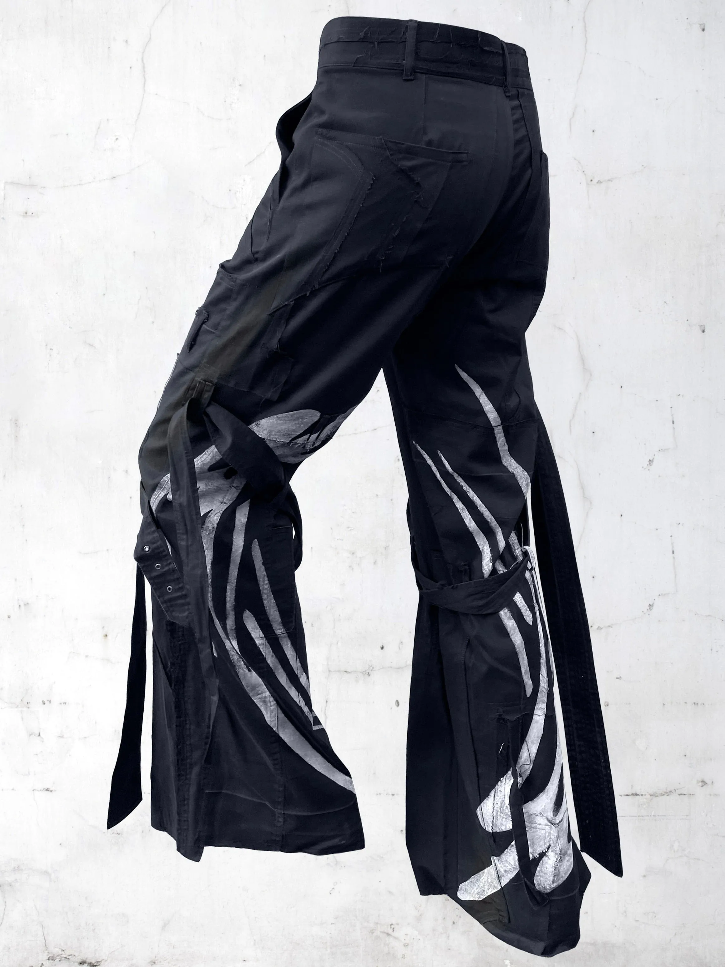 PRINTED SUBMARINE PATCHWORK PANTS BLACK sold by APOC product image thumbnail 4