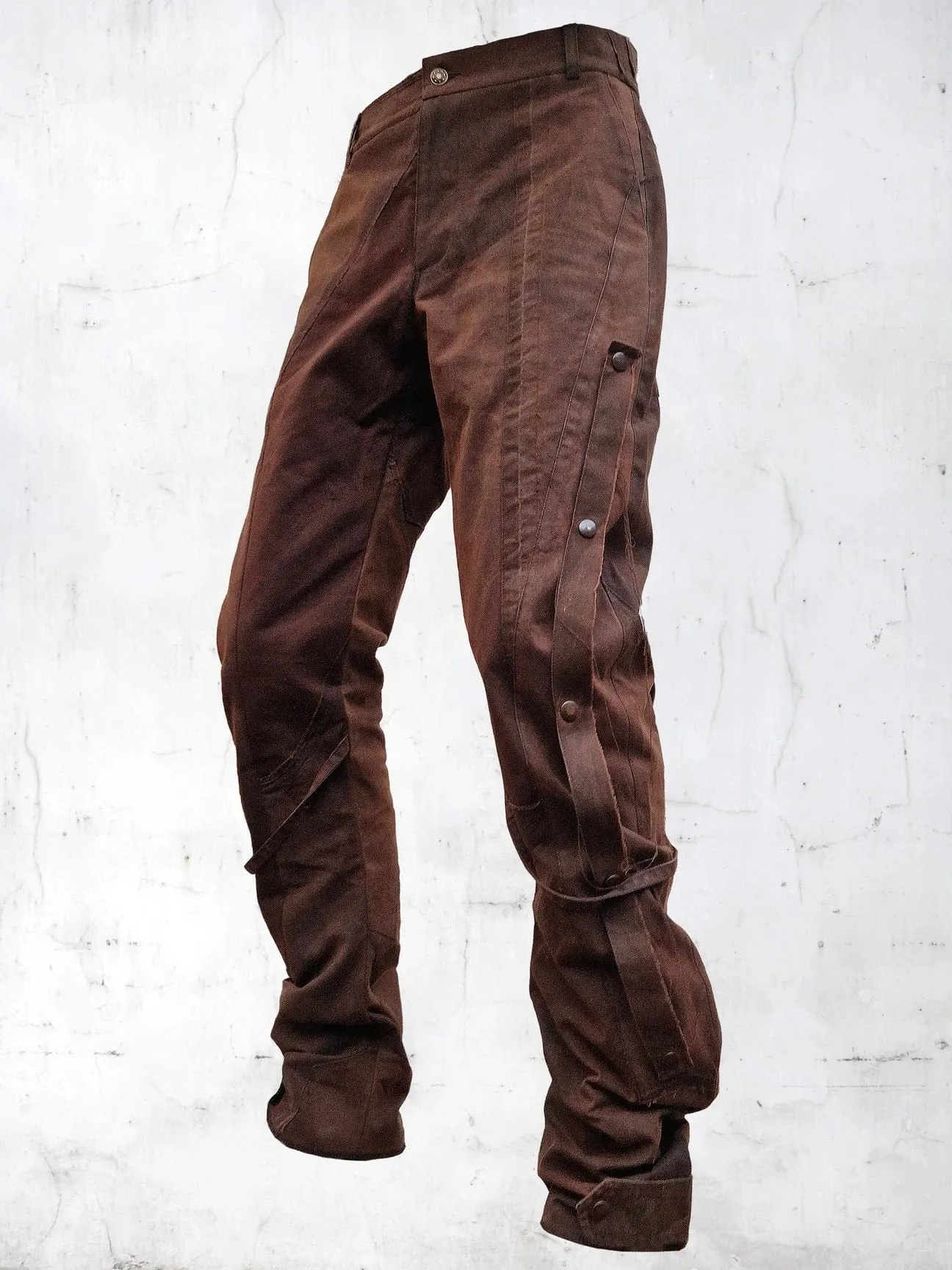 C-SHAPE WAXED PATCHWORK PANTS BROWN sold by APOC product image thumbnail 2