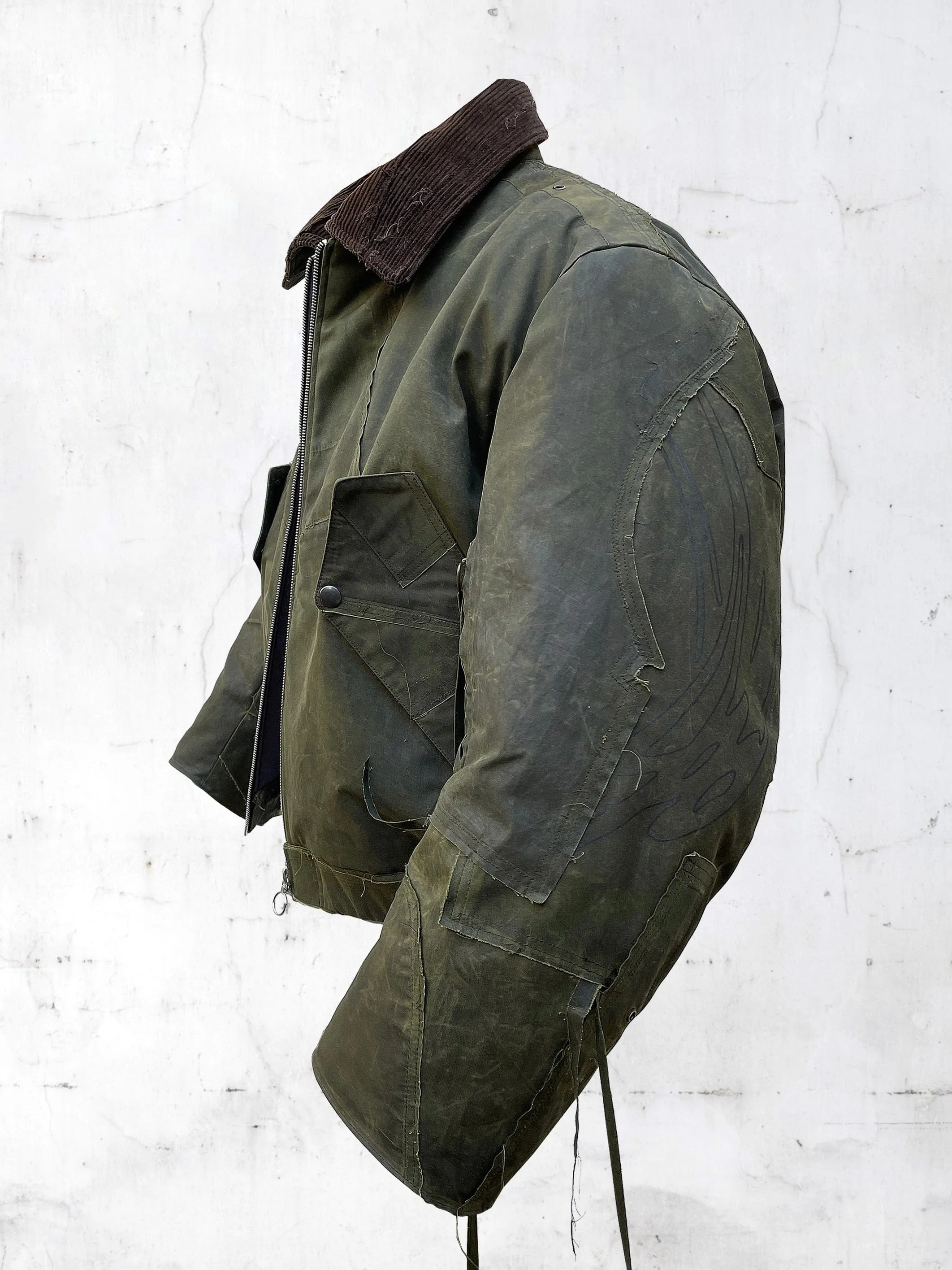 PATCHWORK BOMBER JACKET VERT sold by APOC product image thumbnail 3