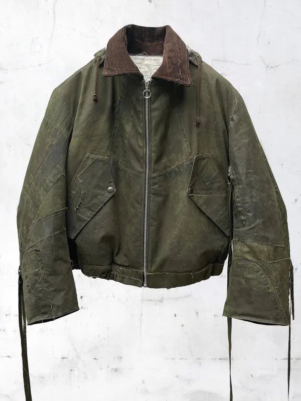 PATCHWORK BOMBER JACKET VERT made by APOC