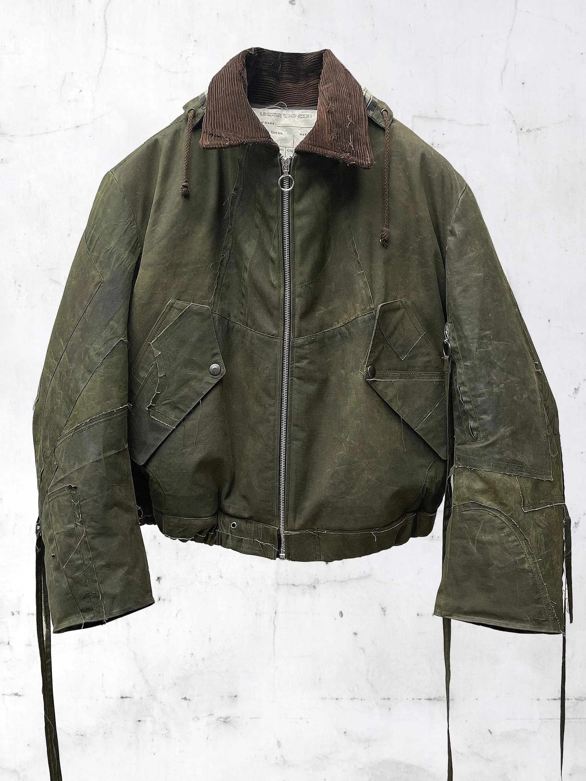 PATCHWORK BOMBER JACKET VERT sold by APOC