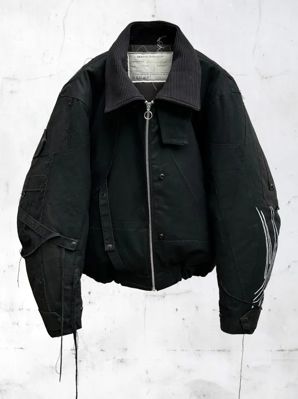 PATCHWORK BOMBER JACKET NOIR made by APOC