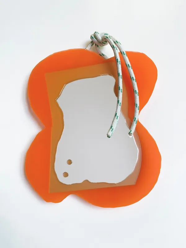 Orange Extra Small Mirror made by APOC