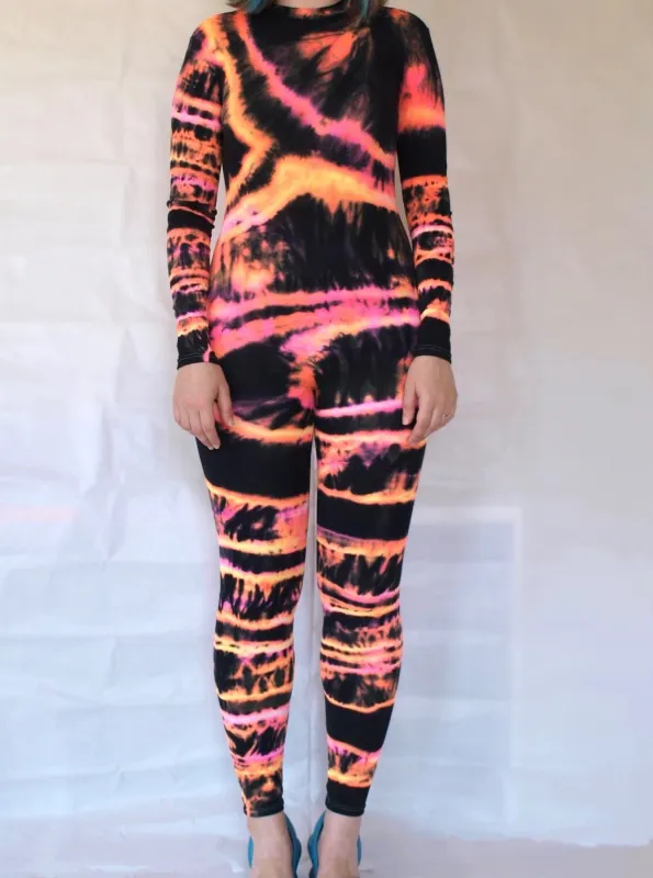 Hand Dyed Catsuit Multicolour made by APOC