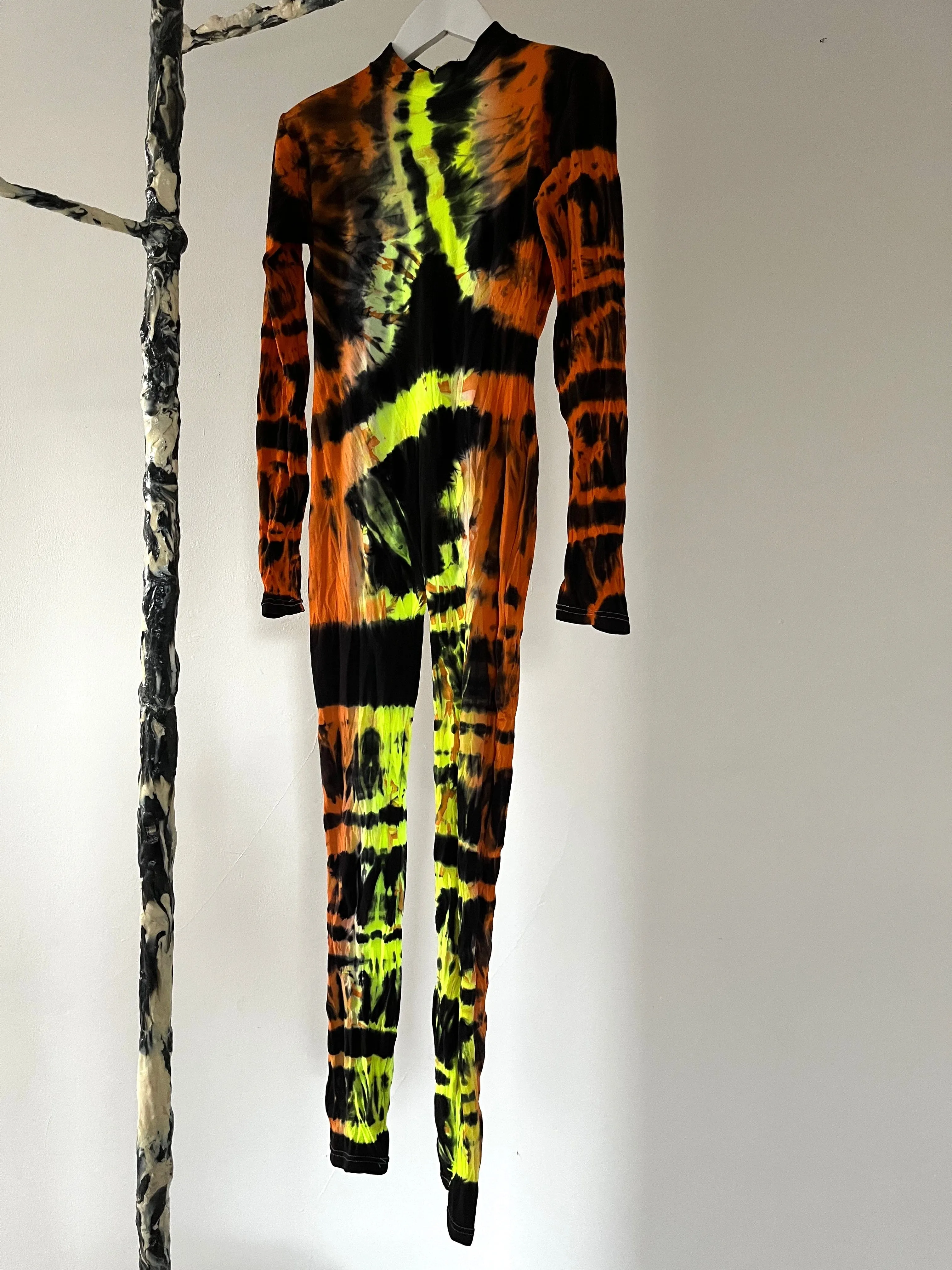 Hand Dyed Catsuit Orange Multicolour sold by APOC product image thumbnail 5