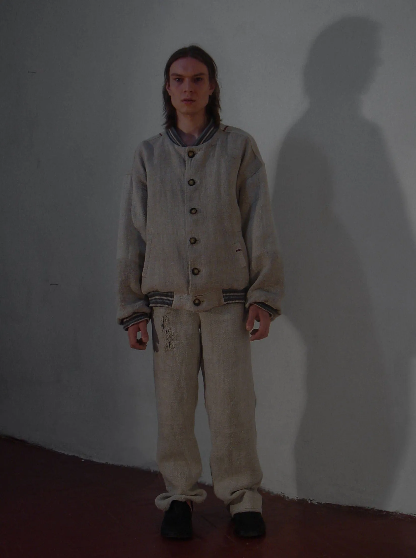 Distressed Oversized Bomber Jacket sold by APOC product image thumbnail 5