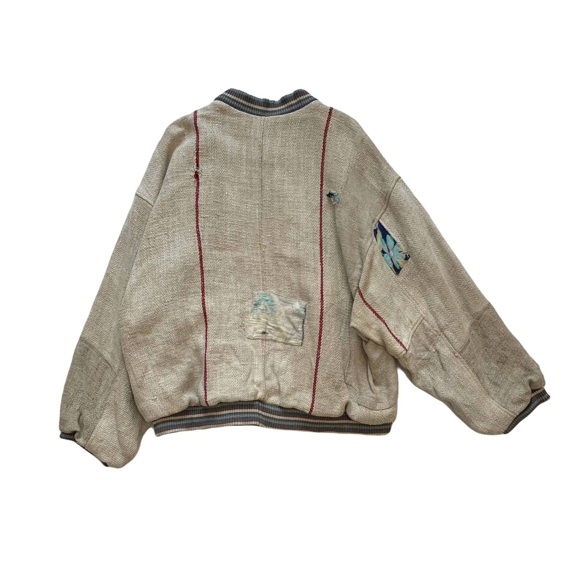 Distressed Oversized Bomber Jacket sold by APOC product image thumbnail 4