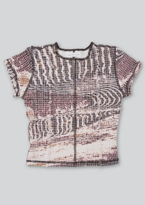Topographic Stretch Weave Tee made by APOC