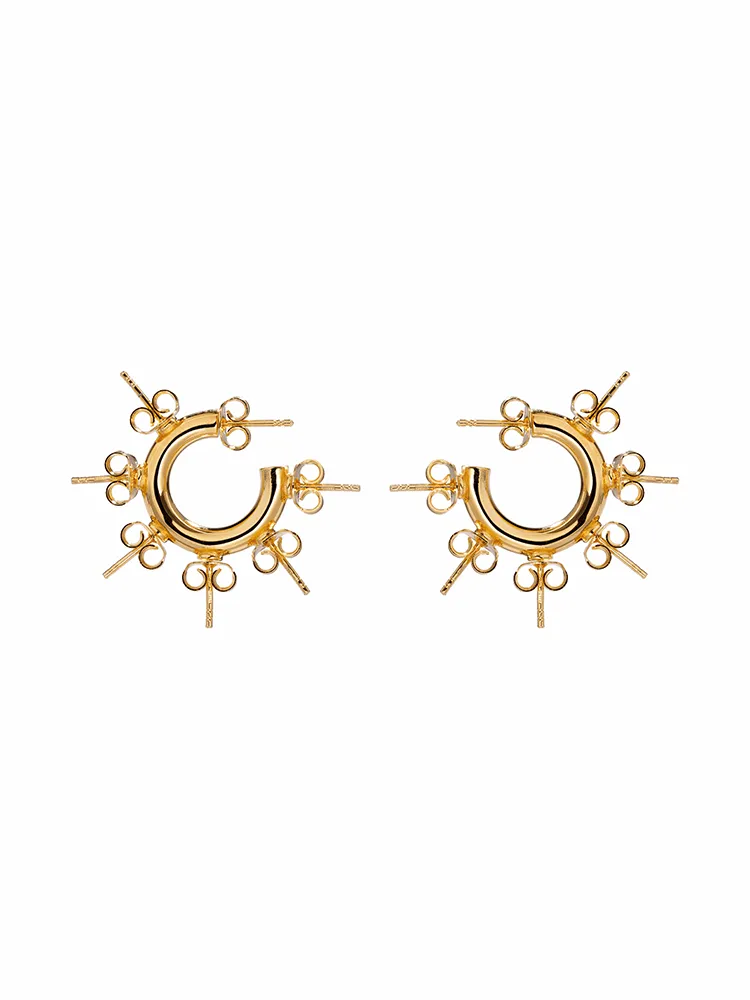 Gold Stud Hoops sold by APOC