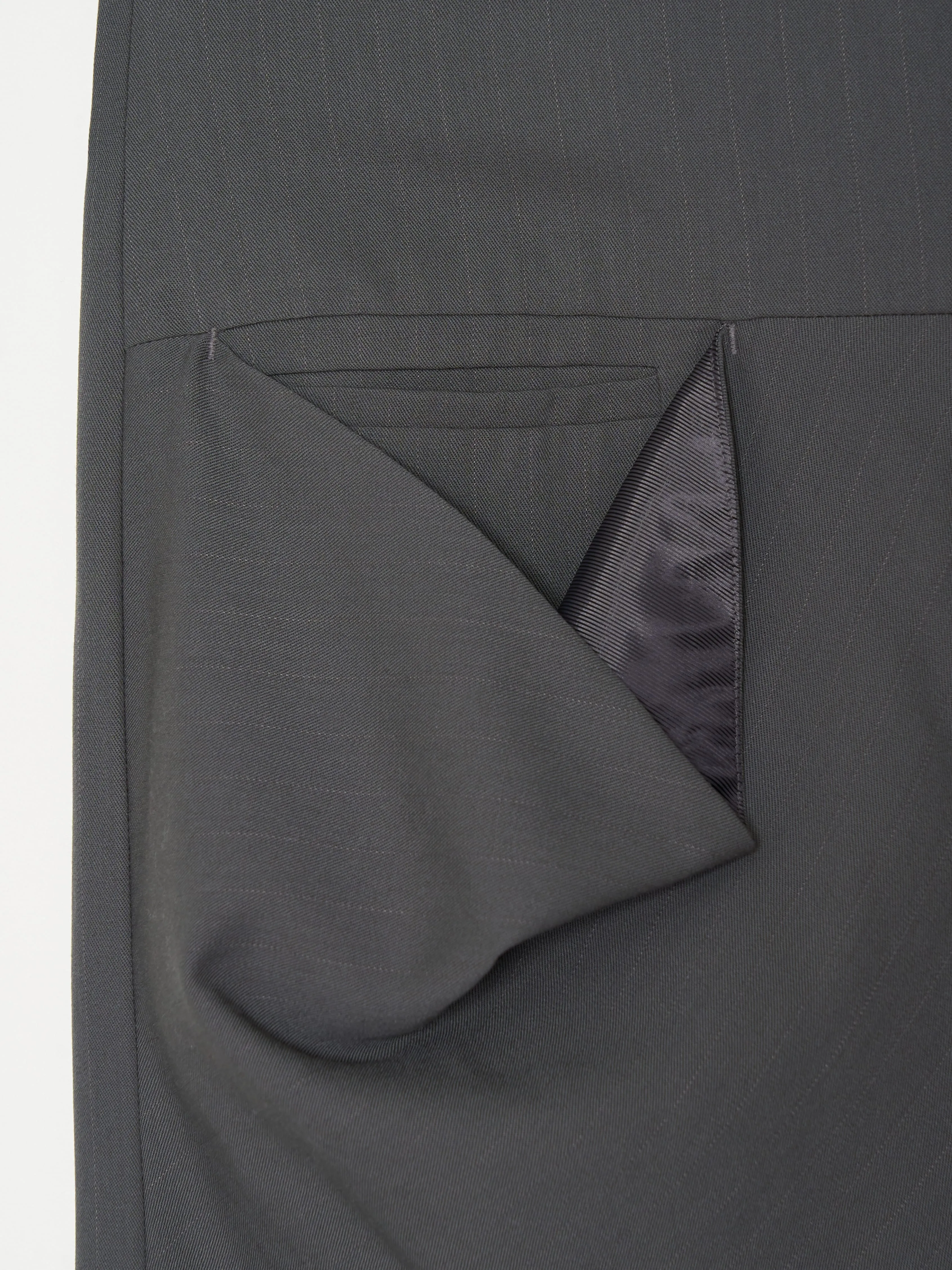 Draped Pocket Wool Shorts 001 _ Gray sold by APOC product image thumbnail 4