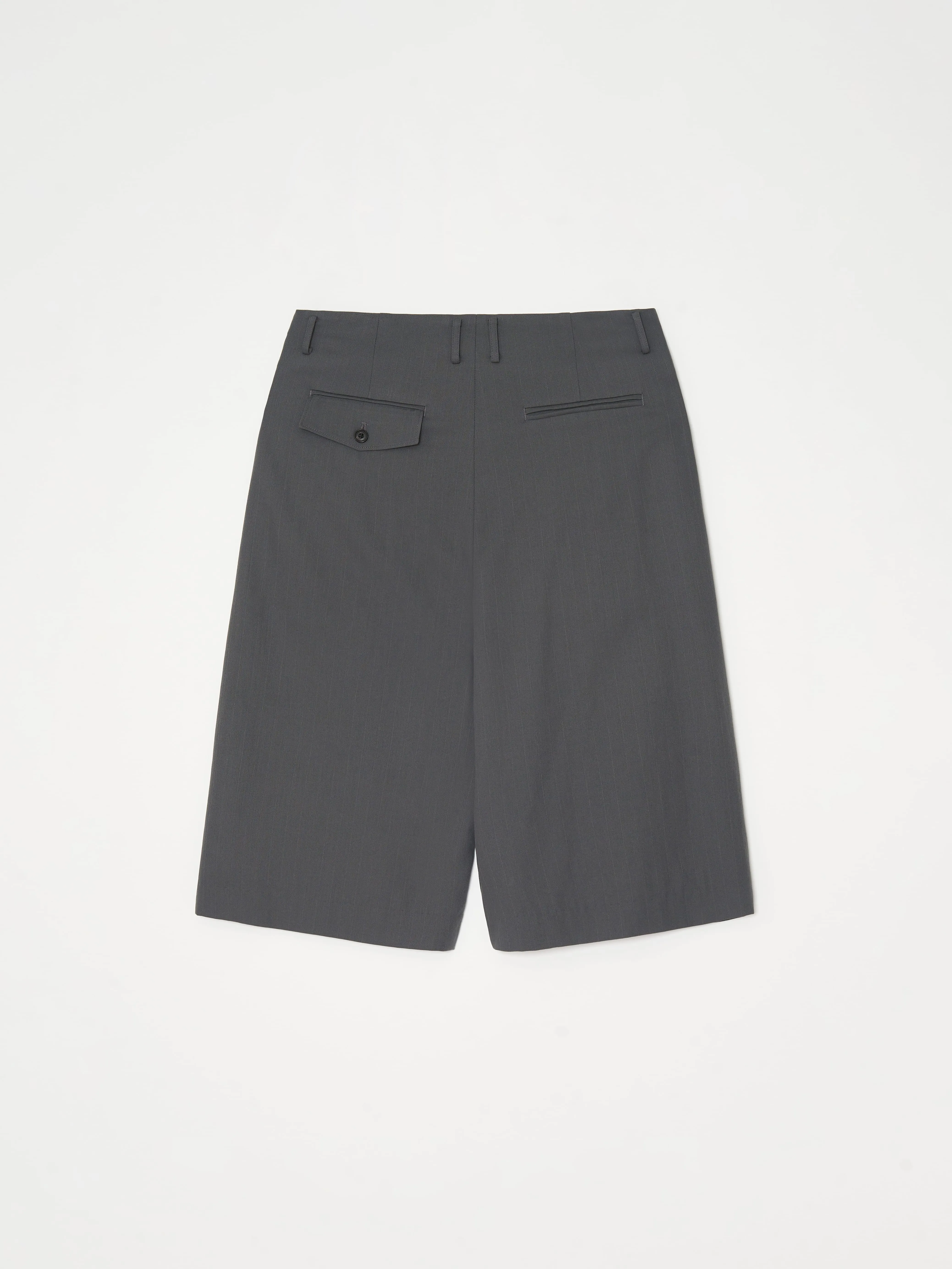 Draped Pocket Wool Shorts 001 _ Gray sold by APOC product image thumbnail 2