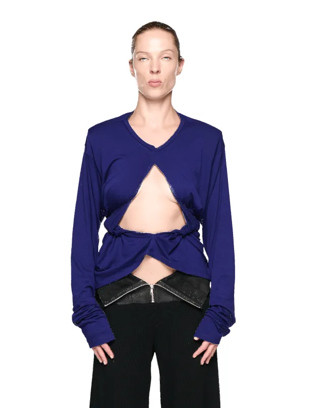 Scrunch Long Sleeve - Purple made by APOC