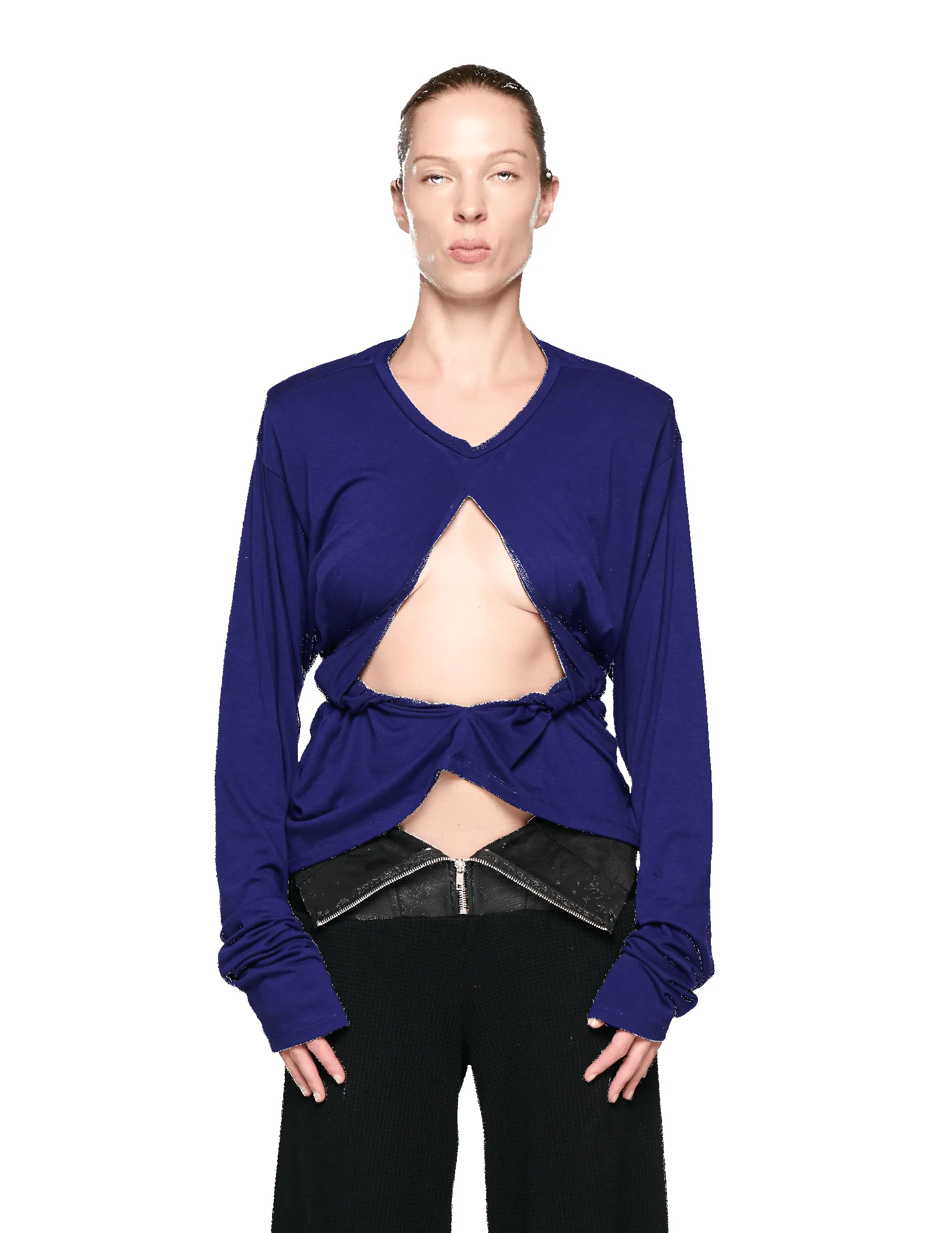Scrunch Long Sleeve - Purple sold by APOC