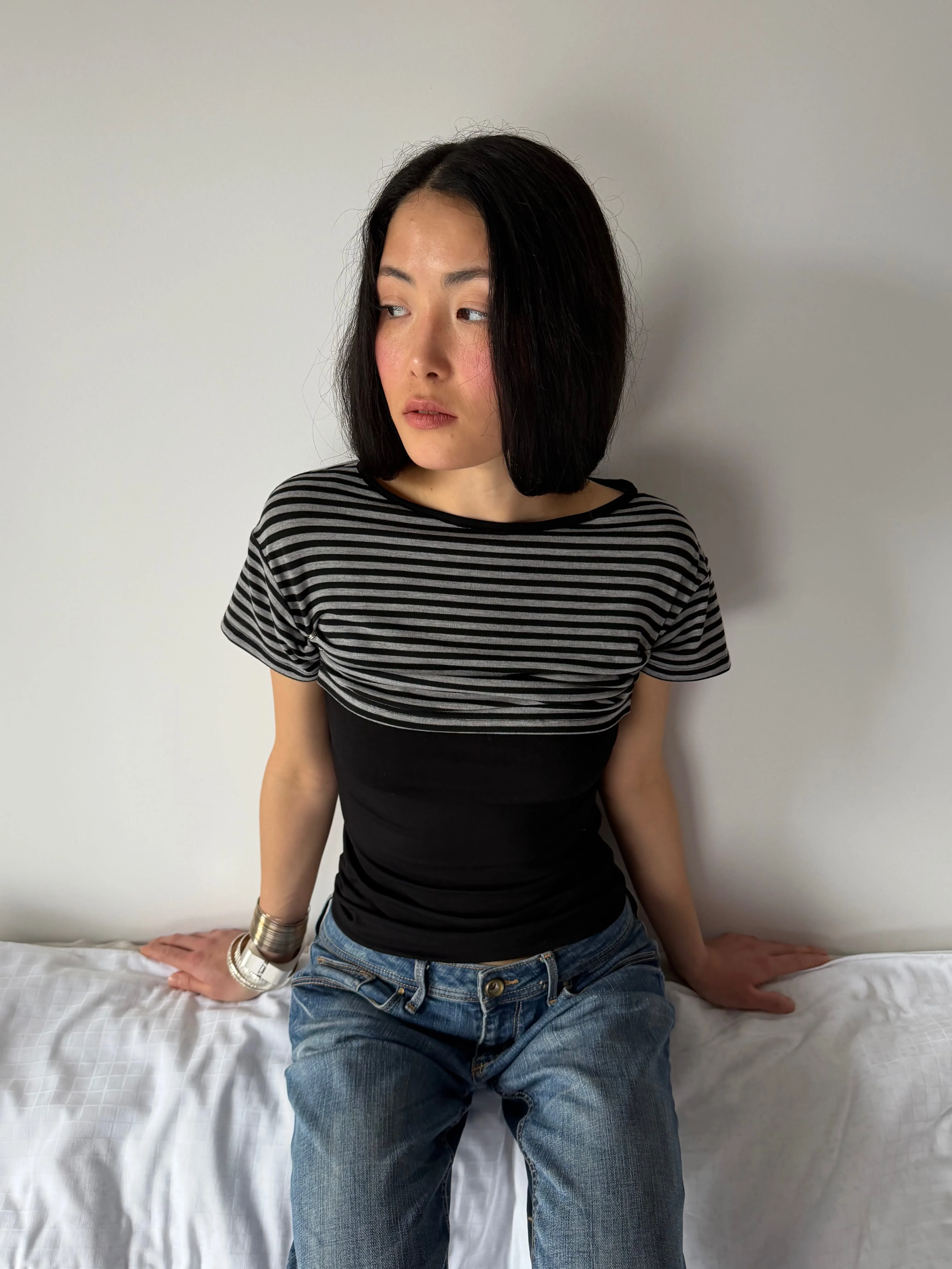 T-shirt Almost Grey+Black sold by APOC product image thumbnail 4