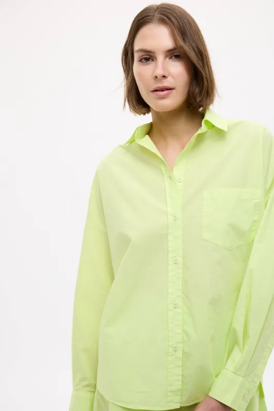 Chiara Long Sleeve Shirt Classic - Sunny Lime made by LMND