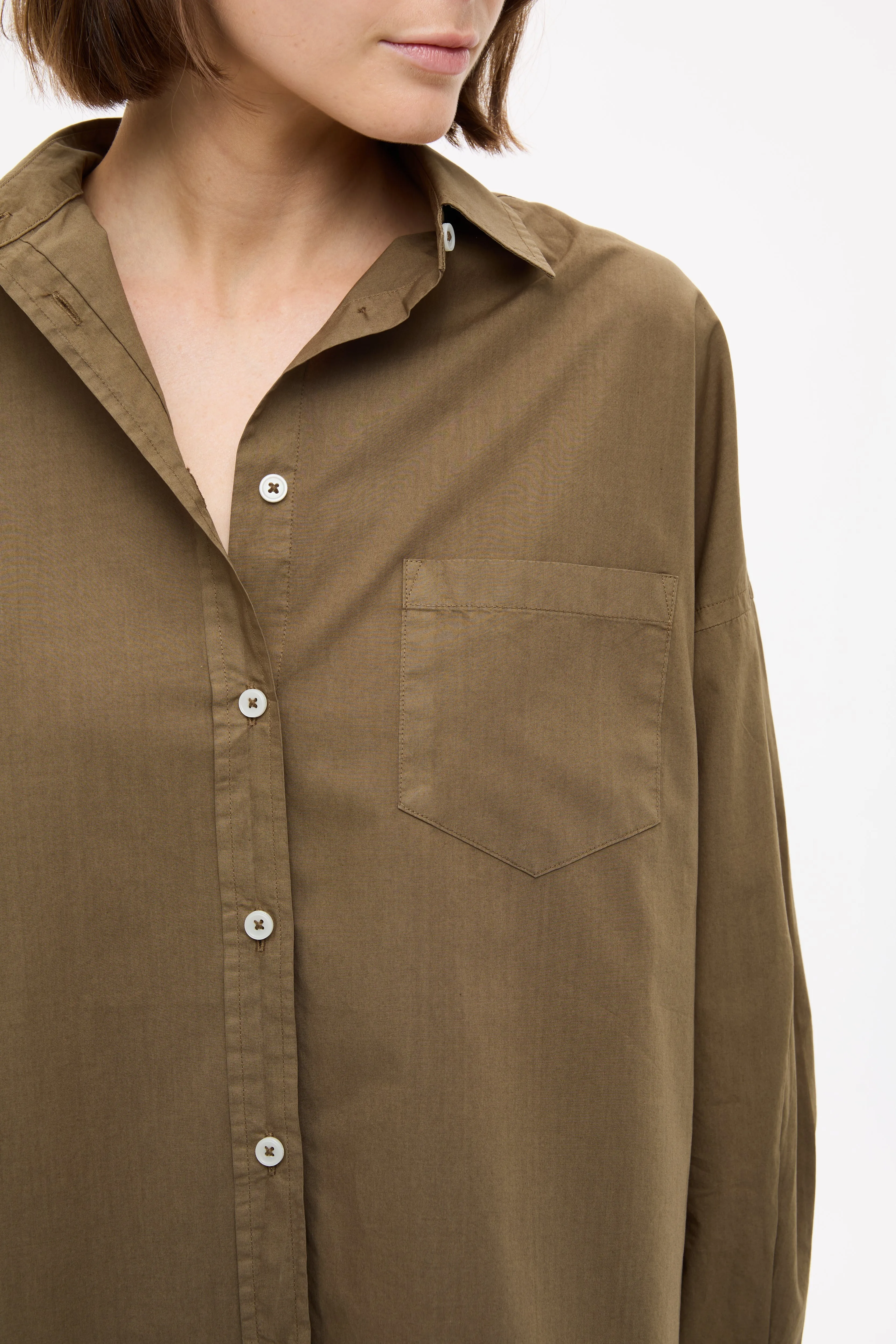 Chiara Long Sleeve Shirt Classic - Dark Olive sold by LMND product image thumbnail 5