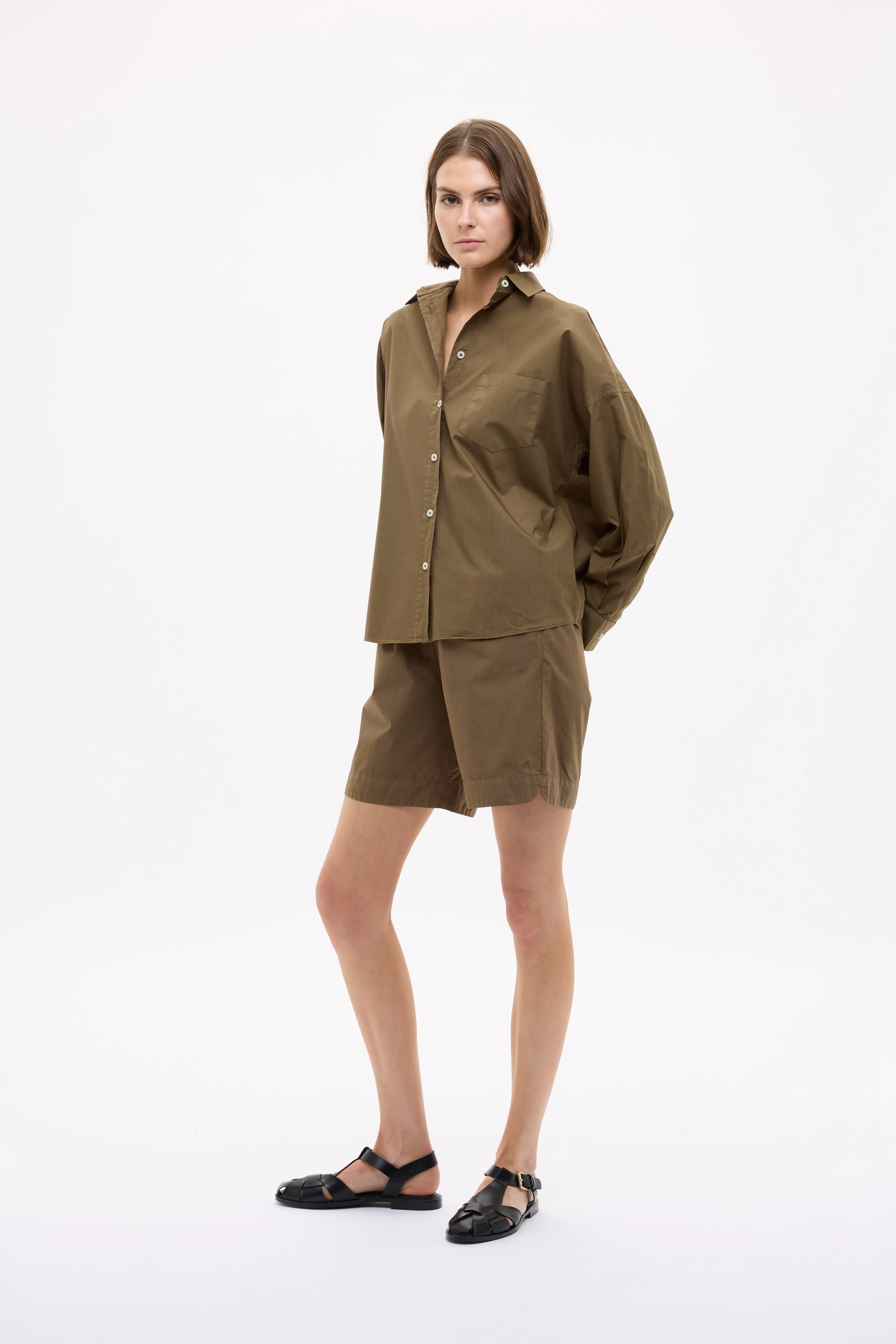 Chiara Long Sleeve Shirt Classic - Dark Olive sold by LMND product image thumbnail 2