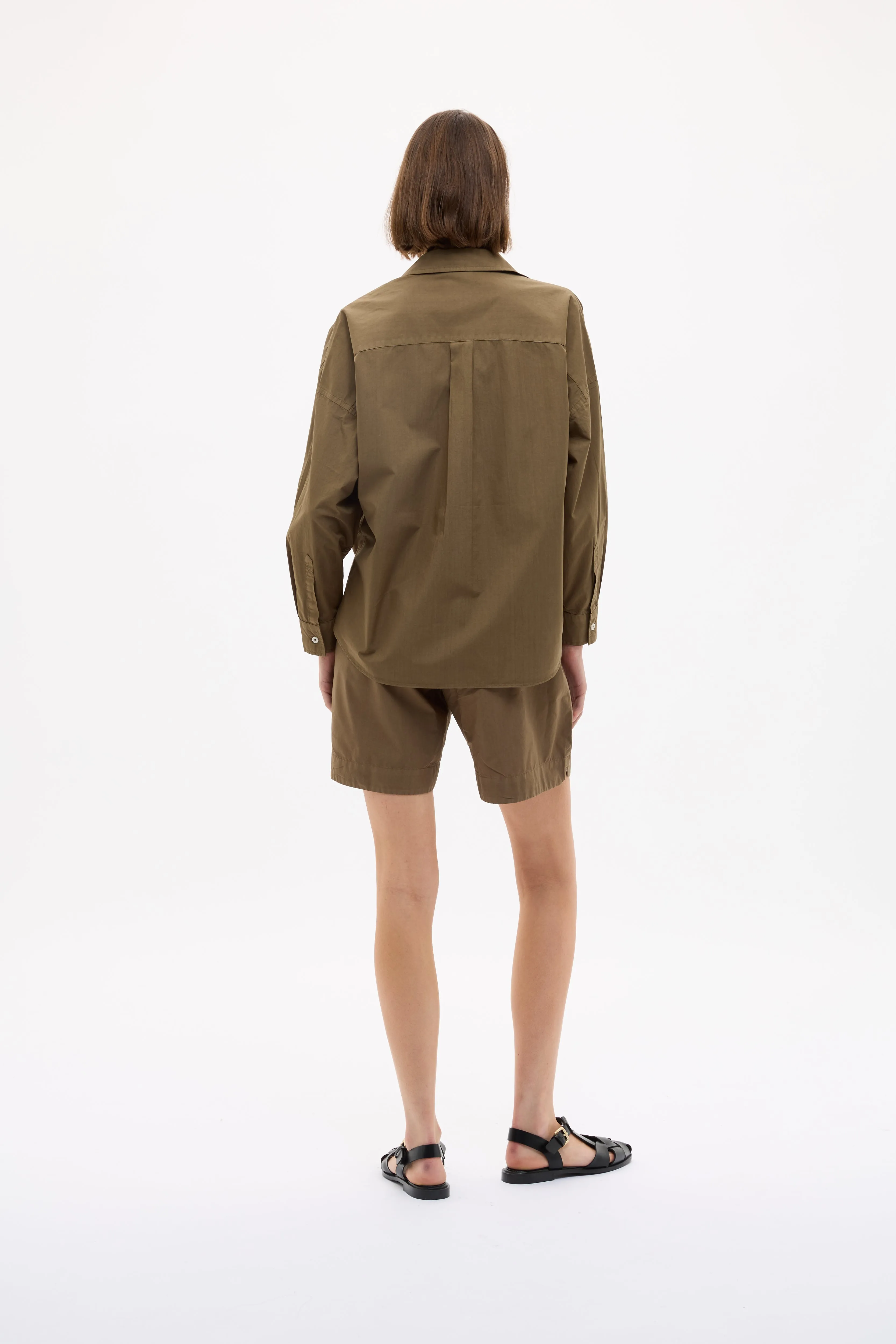 Chiara Long Sleeve Shirt Classic - Dark Olive sold by LMND product image thumbnail 4