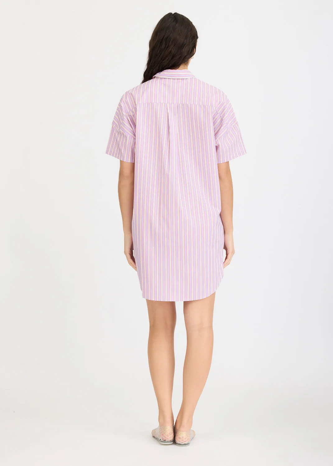 Chiara Mini Dress Multi Stripe - Voila/True Red/Cherry sold by LMND product image thumbnail 4