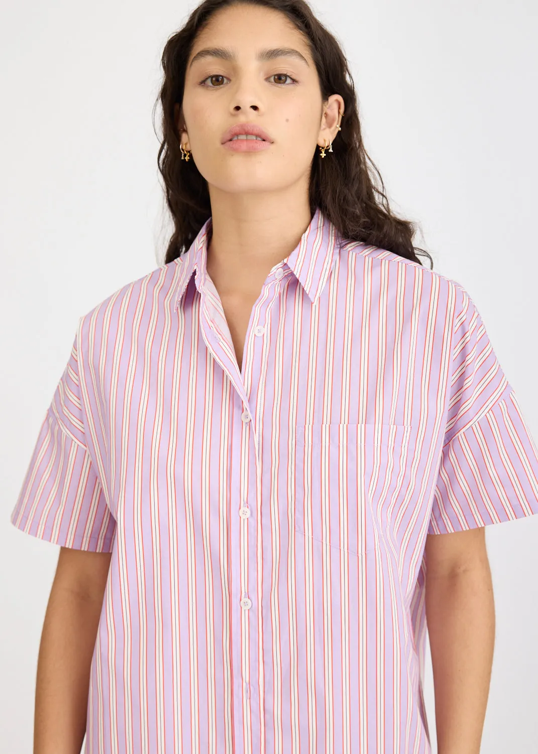 Chiara Mini Dress Multi Stripe - Voila/True Red/Cherry sold by LMND product image thumbnail 5