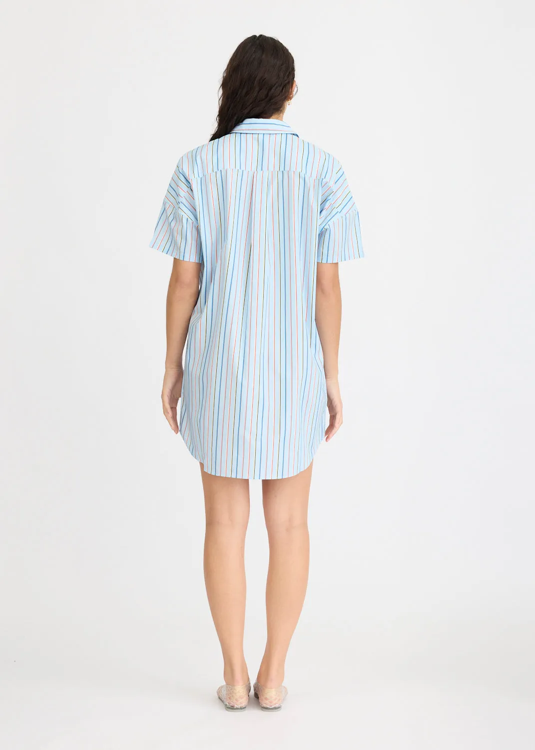 Chiara Mini Dress Multi Stripe - Tutti Frutti sold by LMND product image thumbnail 5