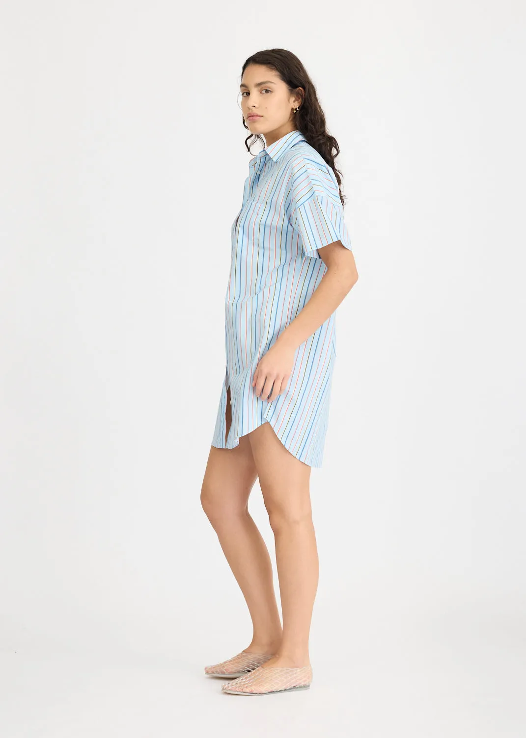 Chiara Mini Dress Multi Stripe - Tutti Frutti sold by LMND product image thumbnail 4