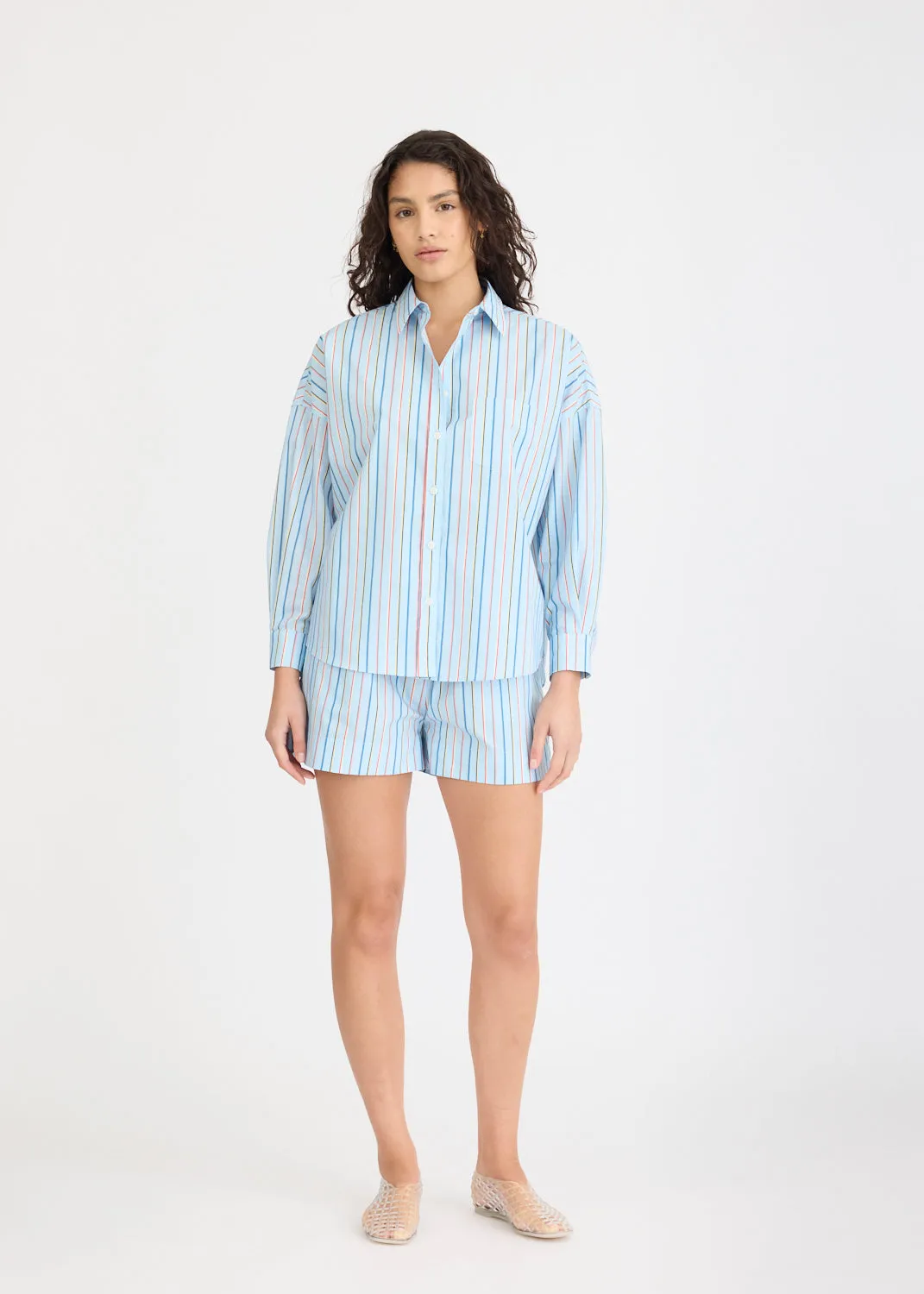 Chiara Long Sleeve Shirt Stripe - Tutti Frutti sold by LMND product image thumbnail 4
