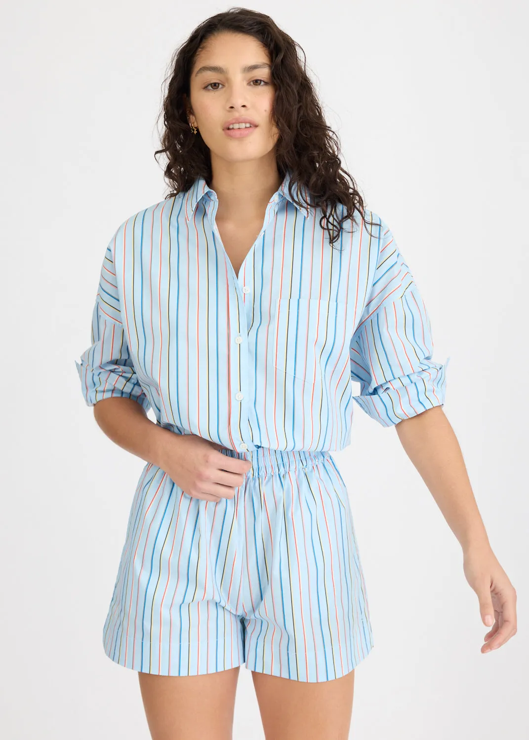 Chiara Long Sleeve Shirt Stripe - Tutti Frutti sold by LMND