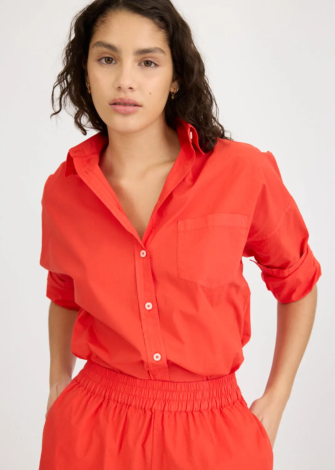 Chiara Long Sleeve Shirt - Classic - True Red sold by LMND product image thumbnail 3