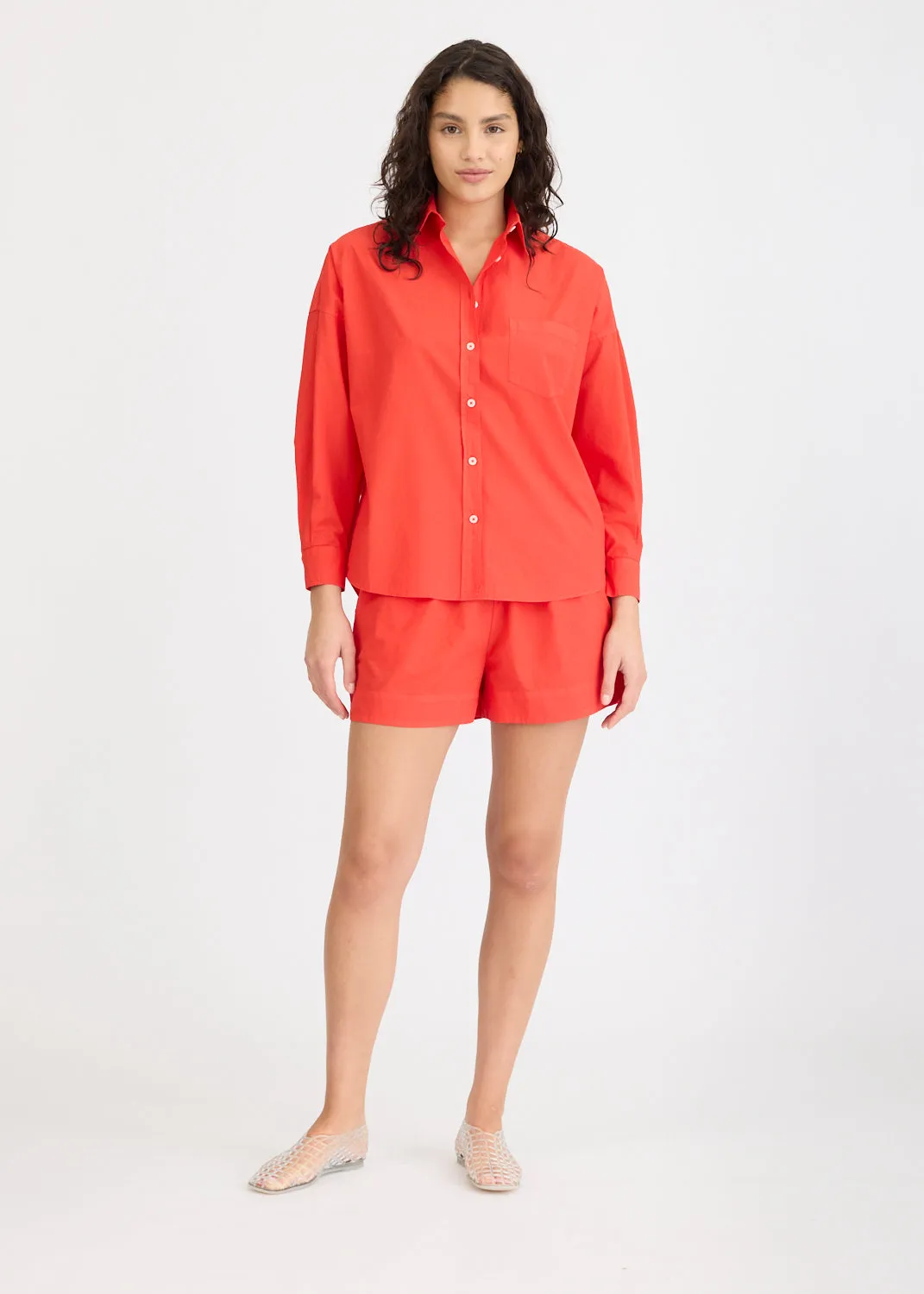 Chiara Long Sleeve Shirt - Classic - True Red sold by LMND product image thumbnail 2