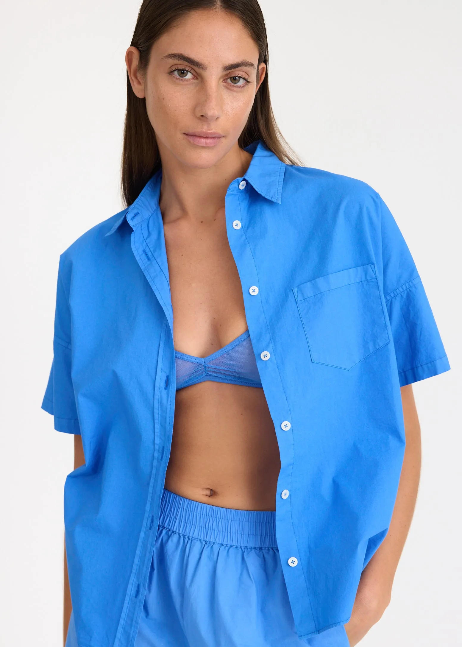 Chiara Short Sleeve Shirt - Ink Blue sold by LMND product image thumbnail 3