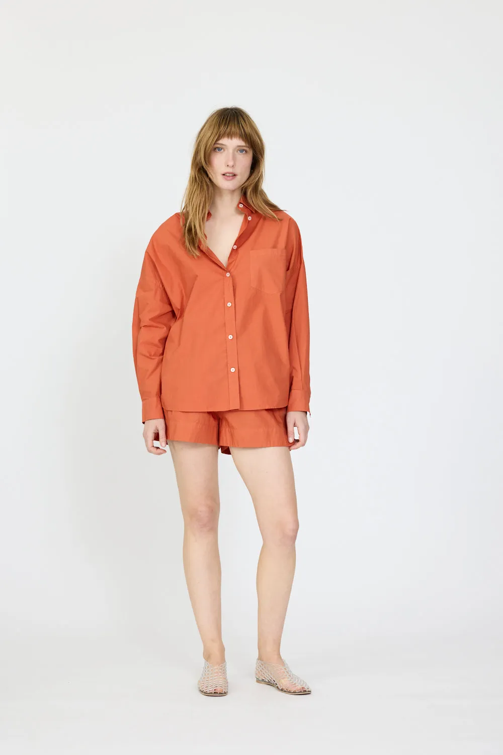 Chiara Long Sleeve Shirt - Classic - Rust sold by LMND product image thumbnail 2