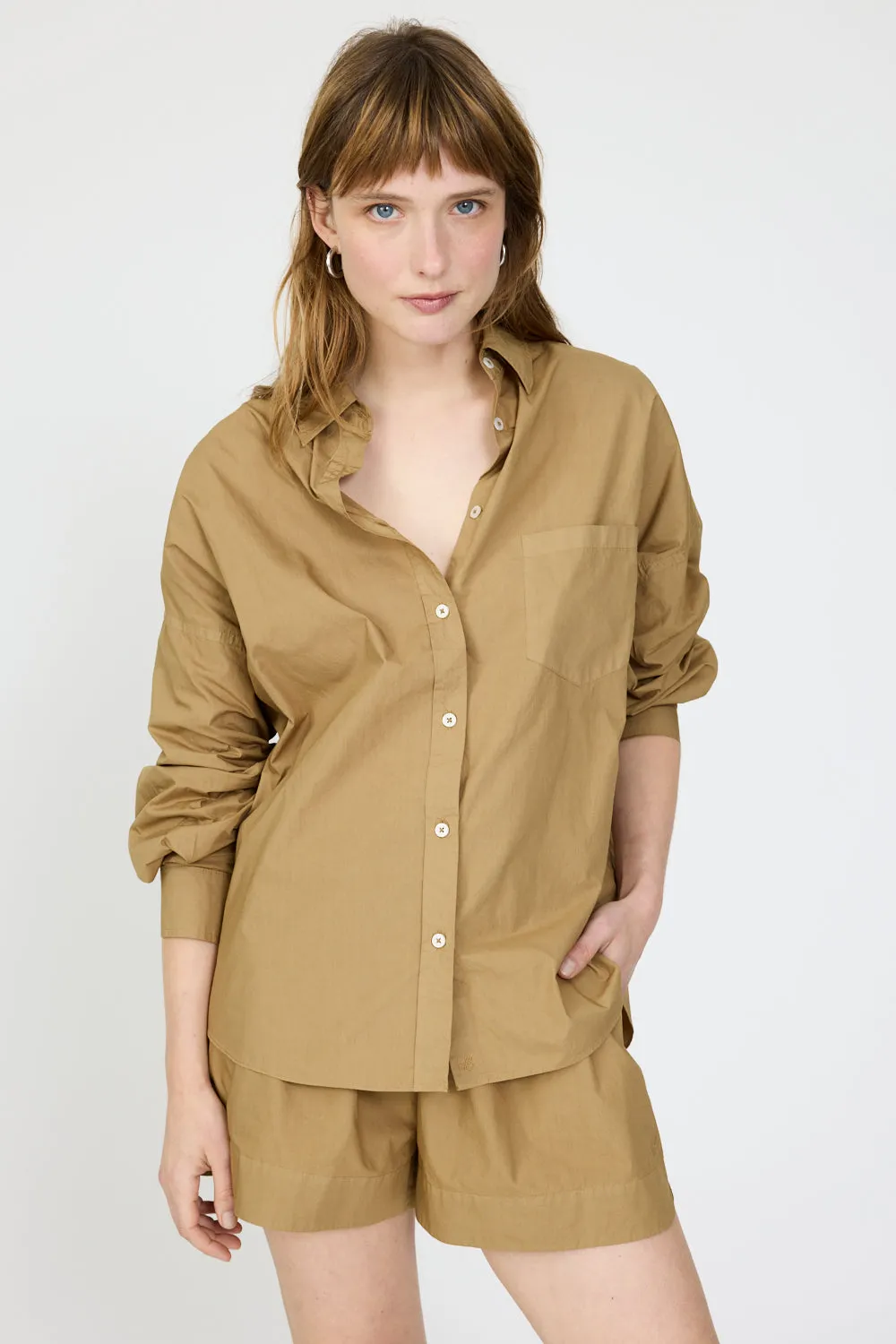 Chiara Long Sleeve Shirt - Classic - Khaki sold by LMND product image thumbnail 5