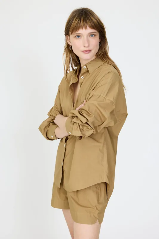 Chiara Long Sleeve Shirt - Classic - Khaki made by LMND