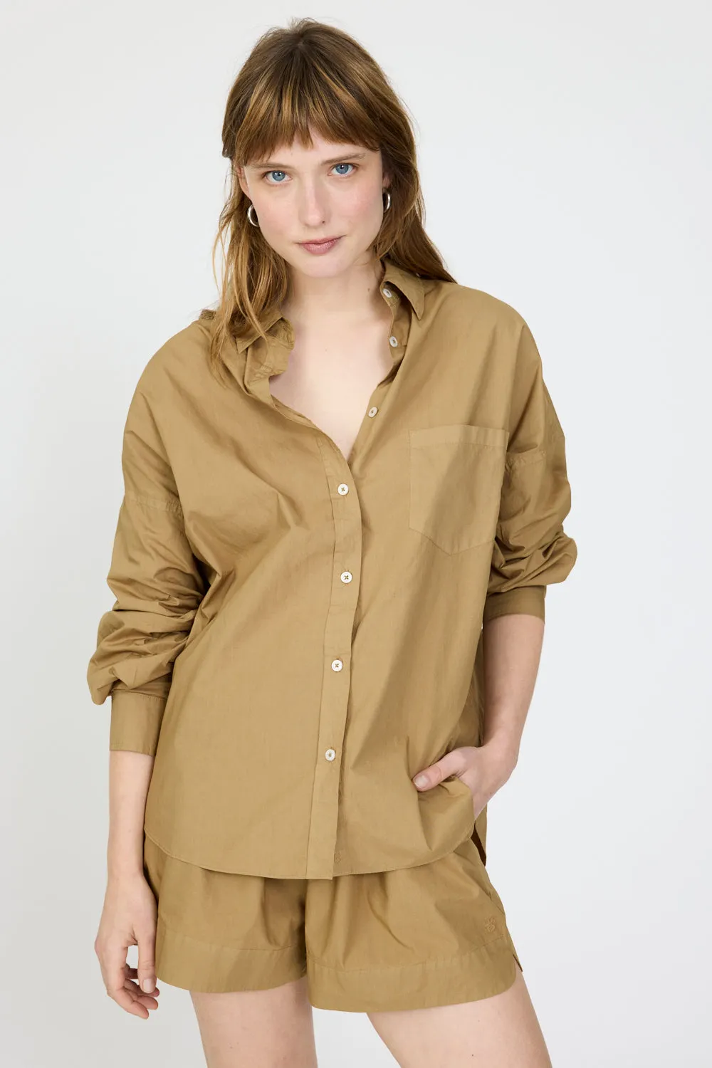 Chiara Long Sleeve Shirt - Classic - Khaki sold by LMND product image thumbnail 2