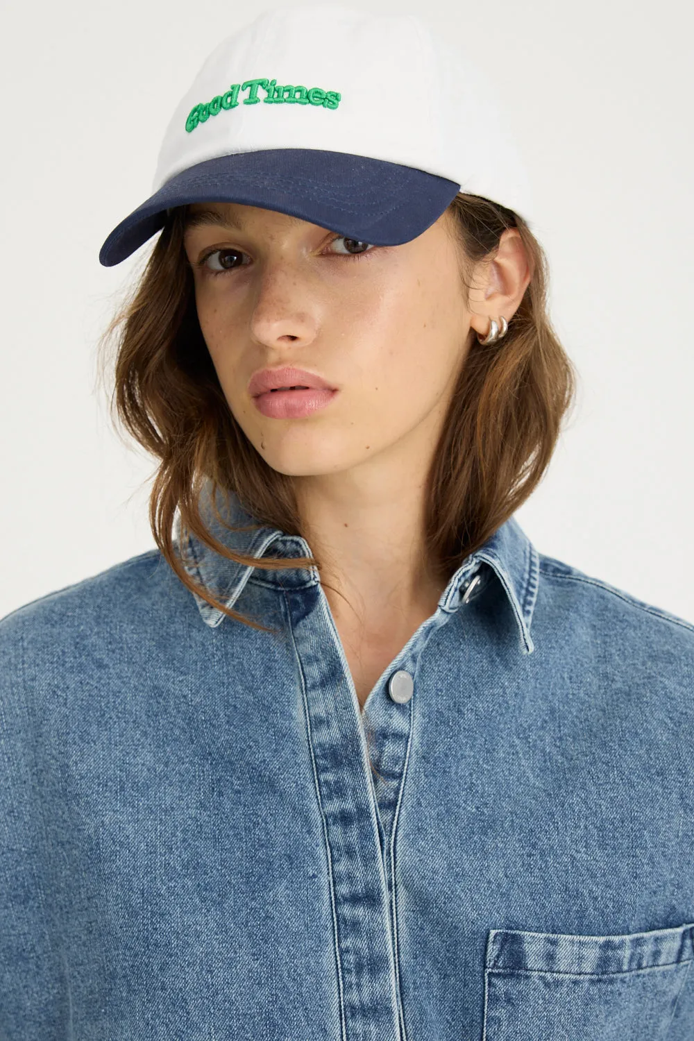 Good Times Cap - White/Navy/Light Verde sold by LMND product image thumbnail 4