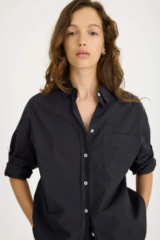 Chiara Long Sleeve Shirt - Classic - Black made by LMND