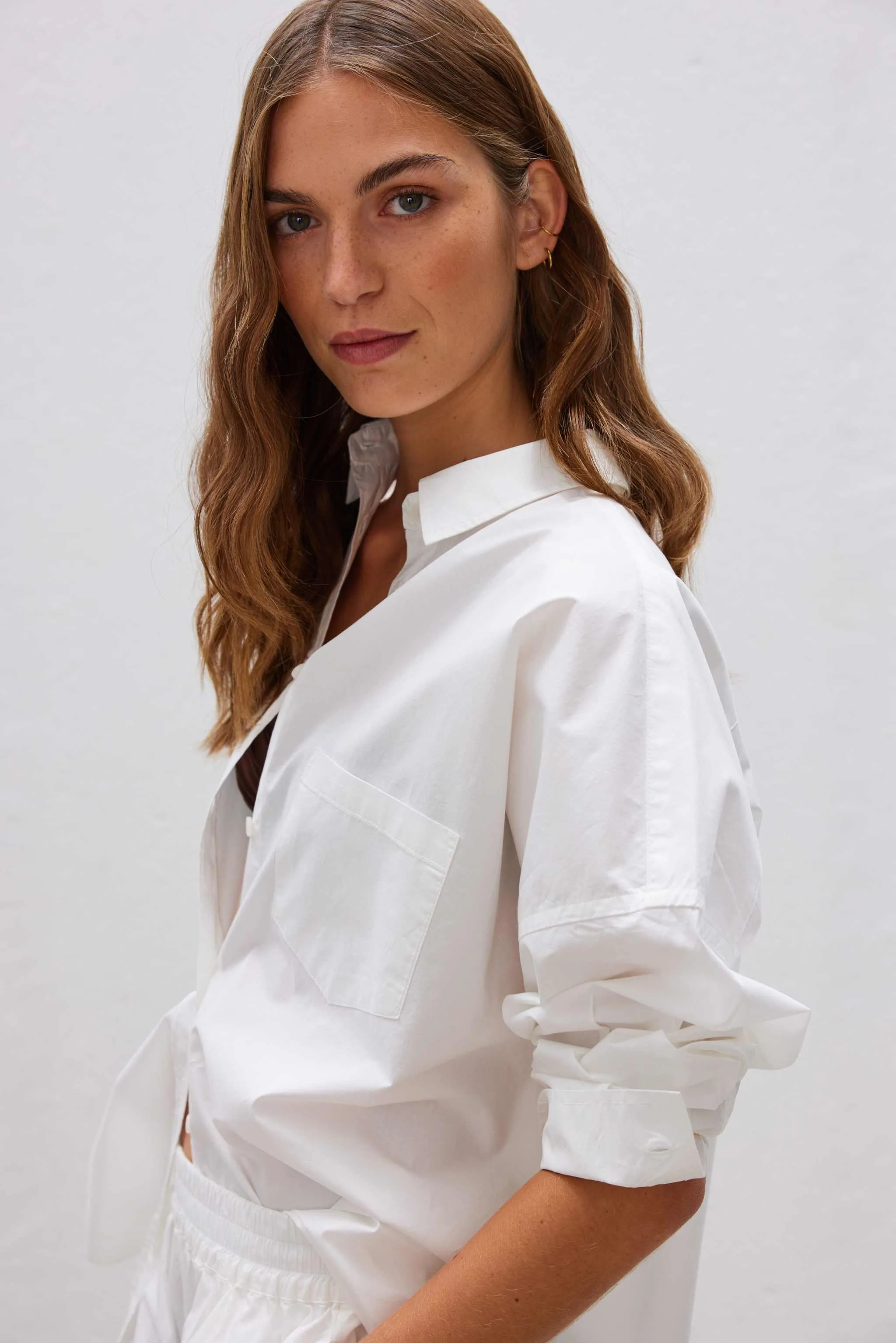 Chiara Long Sleeve Shirt - Classic - White sold by LMND product image thumbnail 4